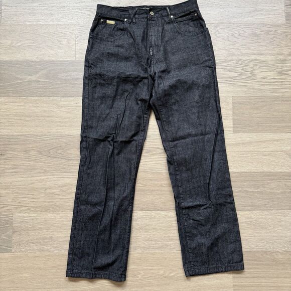 LR Geans LRG Jeans Men 34x32 Black Denim Cotton Urban Wear Steet - Picture 1 of 16